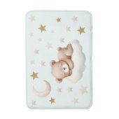 Schlafen Baby Bear Hexe Stars Mint Bath Mat Badematte (Vorderseite Vertikal)
