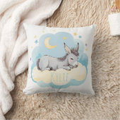 Schlafen Baby Donkey Boho Name Kinderzimmer Kissen (Decke)