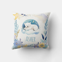 Schlafen Baby Polar Bear Boho Name Kinderzimmer Pi
