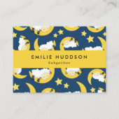 Schlafen, Babysitter, Tagesbetreuung, Kinderbetreu Visitenkarte (Vorderseite)