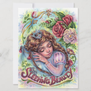 Schlafen Beauty Princess Blume Kunst, Dichtung und