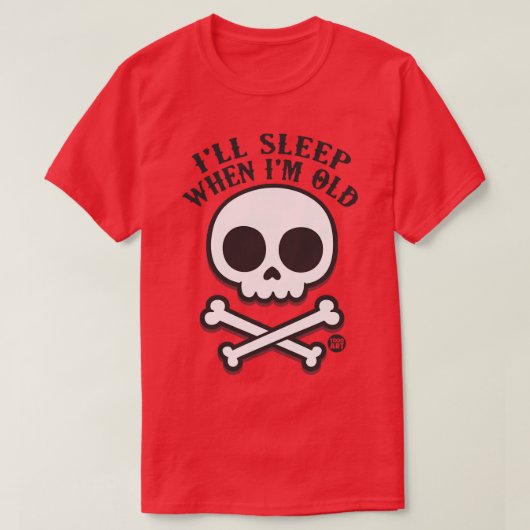 SCHLAFEN BEI ALTER T-Shirt (Design vorne)