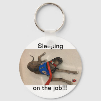Schlafen bei der Arbeit Schlüsselanhänger