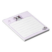 Schlafen Boston Terrier Notepad Notizblock (angewinkelt)