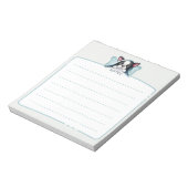 Schlafen Boston Terrier Notepad Notizblock (Rotiert)