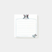 Schlafen Boston Terrier Post It Notes Post-it Klebezettel (Vorderseite)