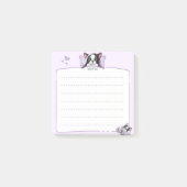 Schlafen Boston Terrier Post It Notes Post-it Klebezettel (Vorderseite)