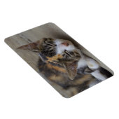 Schlafen Calico Kitten Magnet (Rechte Seite)