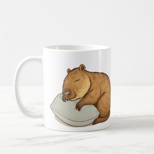 Schlafen Capybara Sleepybara Kaffeetasse (Links)