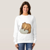 Schlafen Capybara Sleepybara Sweatshirt (Vorne ganz)
