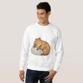 Schlafen Capybara Sleepybara Sweatshirt (Vorne ganz)