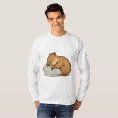 Schlafen Capybara Sleepybara T-Shirt (Vorne ganz)
