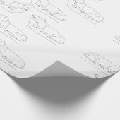 Schlafen Daschund Dog Geschenkpapier (Ecke)