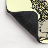 Schlafen Dragonette (gelbes) Mousepad (Ecke)