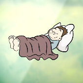 Schlafen Fensteraufkleber (Blatt 3)