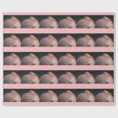Schlafen Flamingo Wrapping Paper Geschenkpapier (Flach)