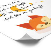 Schlafen Fox Kinderzimmer Zimmer Wanddekor Poster (Ecke)