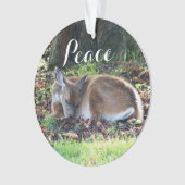 Schlafen für den Frieden Ornament (Vorderseite)