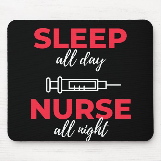 Schlafen Ganztagsnähe Mousepad (Vorne)
