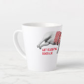 SCHLAFEN HUND Latte Tasse in 2 Größen (Linke Ecke)