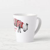 SCHLAFEN HUND Latte Tasse in 2 Größen (Rechte Ecke)