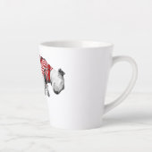 SCHLAFEN HUND Latte Tasse in 2 Größen (Rechts)