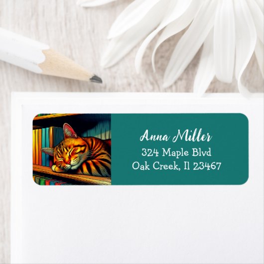 Schlafen im Comic Book Style Cat Schlafen (Insitu)