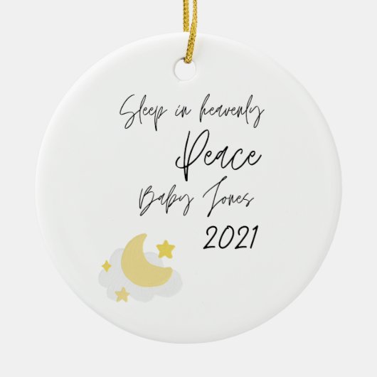 Schlafen im Himmlischen Friedensdenkmal Keramik Ornament (Vorne)