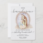 Schlafen im Himmlischen Friedenskrippen Weihnachte Einladung (Vorderseite)