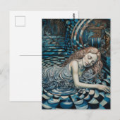 Schlafen im Kunstmuseum Postkarte (Vorne/Hinten)