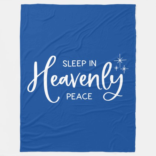 Schlafen in Himmlischem Frieden Fleecedecke (Vorderseite)