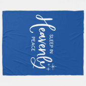 Schlafen in Himmlischem Frieden Fleecedecke (Vorderseite (Horizontal))