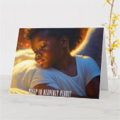 SCHLAFEN IN HIMMLISCHEM FRIEDEN KARTE (Gelbe Blume)