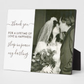 Schlafen in Peace Script Foto Erinnerung Fotoplatte (Seite)