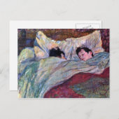 Schlafen in Toulouse-Lautrec Postkarte (Vorne/Hinten)