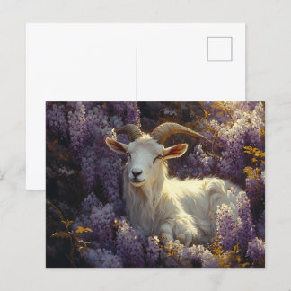 Schlafen in Wisteria-Blume Postkarte