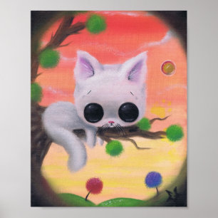 Schlafen ist mein 9 bis 5 Kunstdruck Poster