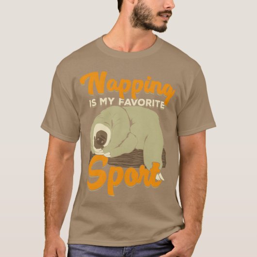 Schlafen ist mein Lieblingssport-Geschenk T-Shirt (Vorderseite)