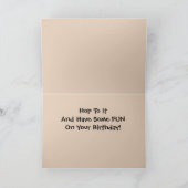 Schlafen Kangaroo Geburtstagskarte Karte (Innenseite)