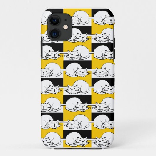 Schlafen Katzen iPhone Case (Rückseite)