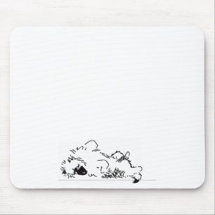 Schlafen Keeshond Mousepad