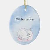 Schlafen Kitten Illustration Keramikornament (Rechts)