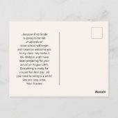 Schlafen Kitten Student Begrüßungskarten Postkarte (Rückseite)