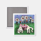 Schlafen Kitty Angel Magnet (Vorderseite/Rückseite)