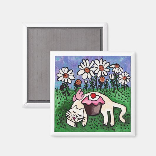 Schlafen Kitty Angel Magnet (Vorderseite/Rückseite)