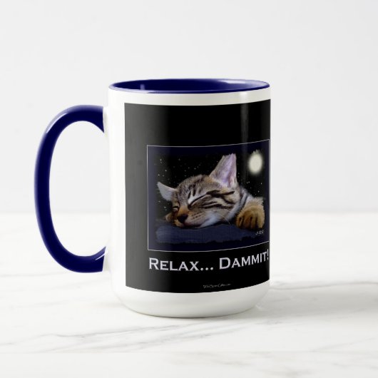 Schlafen Kitty Cat-Lover Tasse (Links)
