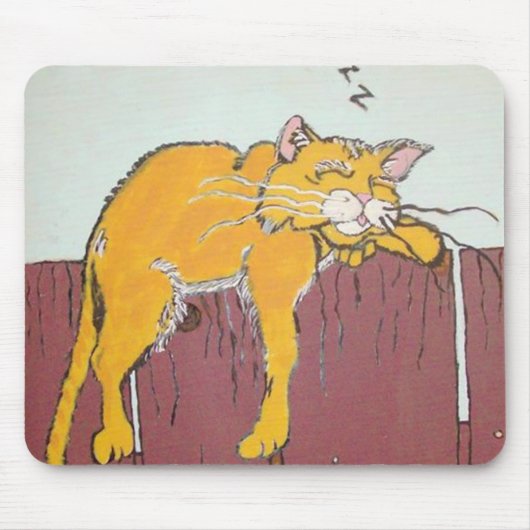Schlafen Kitty Mousepad (Vorne)