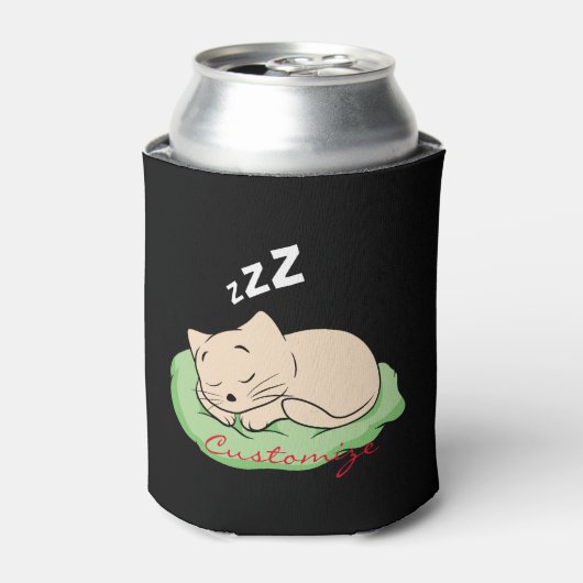 Schlafen Kitty Thunder_Cove Dosenkühler (Kanne Vorderseite)