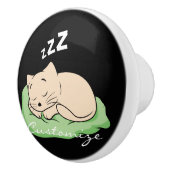 Schlafen Kitty Thunder_Cove Keramikknauf (Rechts)