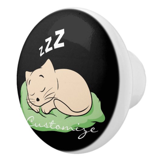 Schlafen Kitty Thunder_Cove Keramikknauf (Rechts)